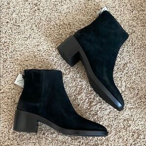 [NWT] Cole Haan Taylor Suede Black Ankle Boots